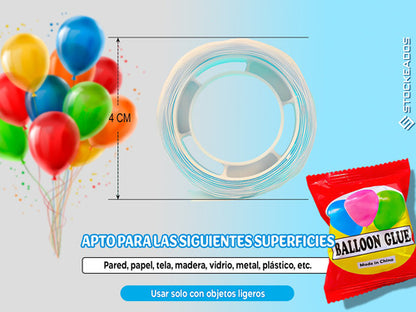 Pegamento Para Globos Gota De Silicona 1000 Unidades