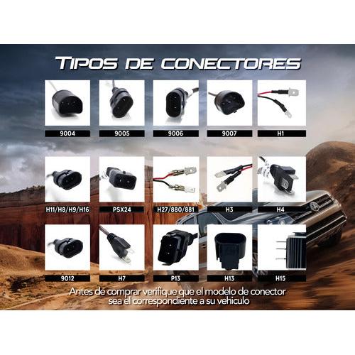 Kit Turbo Led Para Foco Lupa 360 Canbus H1 H4 H7 H11 9005/6