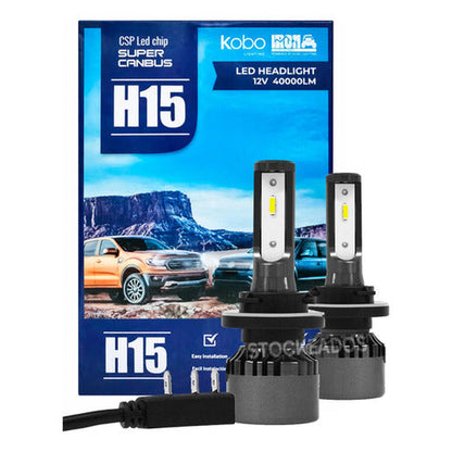 Kit Ampolletas Turbo Led Kb1 H15 Canbus 40.000lm