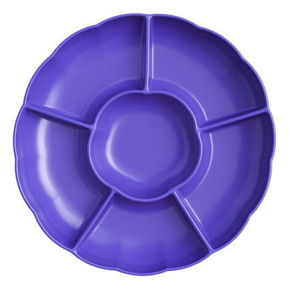 Pack 3 Bandejas Cumpleaños Picoteo Color Morado 30x30cm