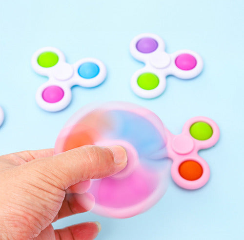 Pack 10 Spinner Pop It Antiestrés - Sorpresa Cumpleaños
