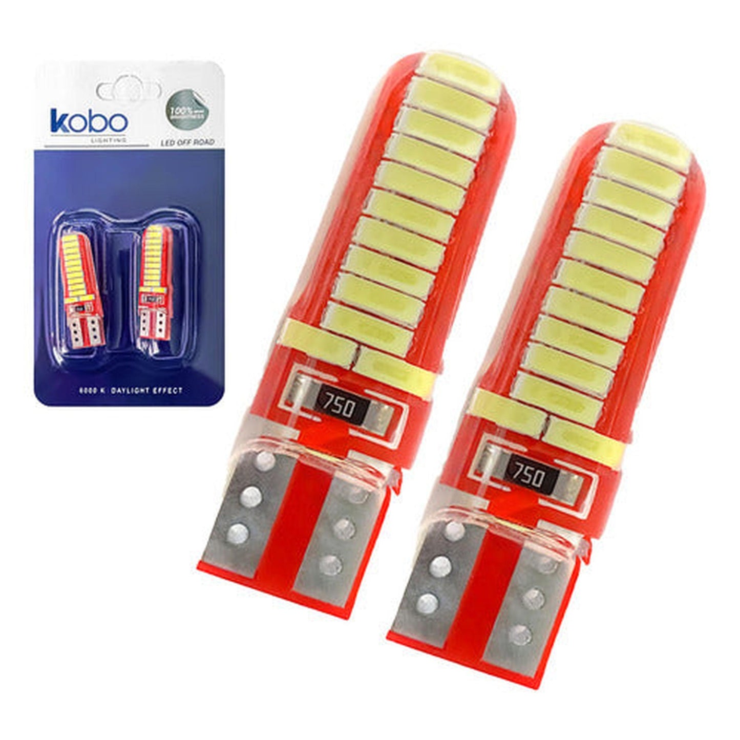 Pack 2 Ampolletas Luces Led T10 Cola De Pescado Canbus