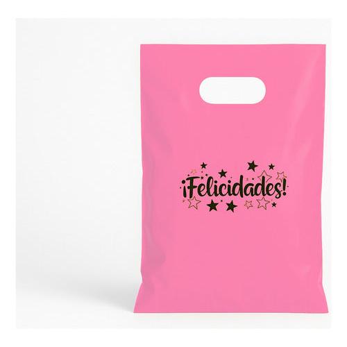 Pack 50 Bolsas De Cumpleaños Felicidades 20x30 Cm