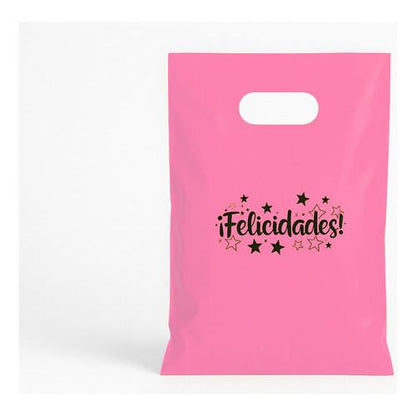 Pack 50 Bolsas De Cumpleaños Felicidades 20x30 Cm