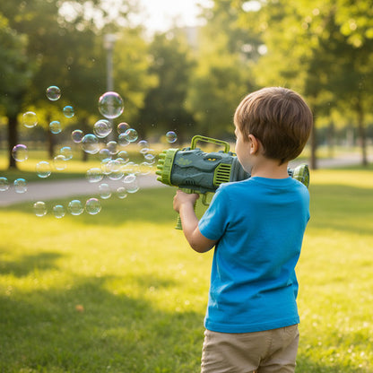 Pistola De Burbujas Verde Diseño Dinosaurio Lanza Burbujas