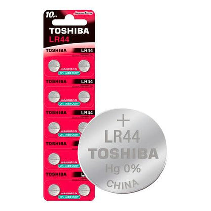 Pilas Lr44 /a76/g13a Alcalinas Toshiba Tipo Boton 10u 1.5v