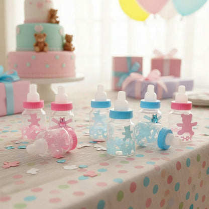 Pack 12 Mamaderas Baby Shower Recuerdos Niño