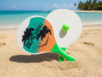 Set Paletas De Playa Madera Raqueta Paletas Playeras Diseños