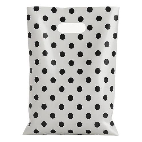 Pack 50 Bolsas Con Lunares Para Cumpleaños 20x30 Cm