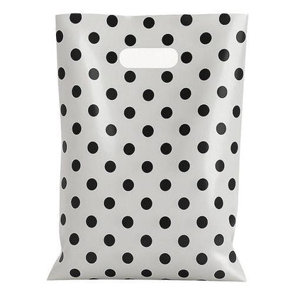 Pack 50 Bolsas Con Lunares Para Cumpleaños 20x30 Cm