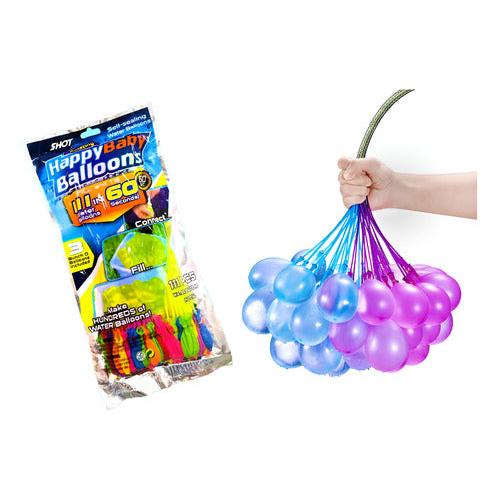 Bombitas De Agua 111 Globos De Colores Más Adaptador Llenado