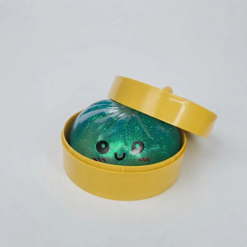 Squishy Dumpling Antiestres Glitter Gel Firme
