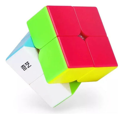Cubo Mágico 2x2 Qiyi Qidi Color Negro Ideal Para Principiantes Stickerless