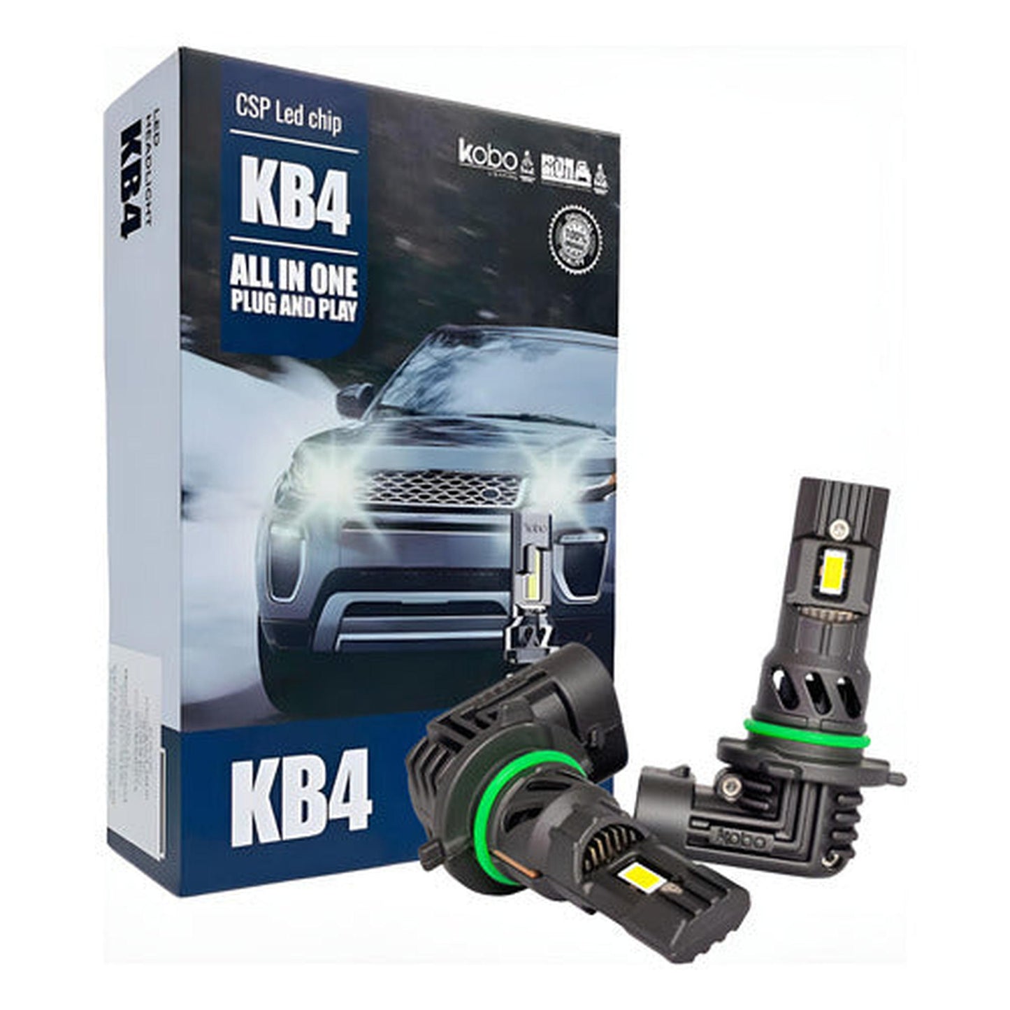 Kit Turbo Led Kb4 H1 H4 H7 H11 9005 9006 30000lm