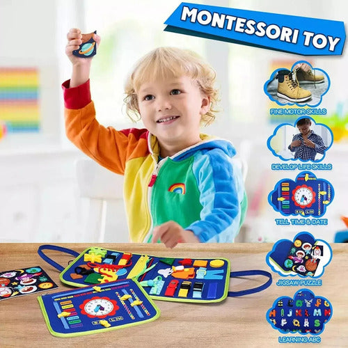 Libro Sensoriales Interactivo Montessori Juego Educativo