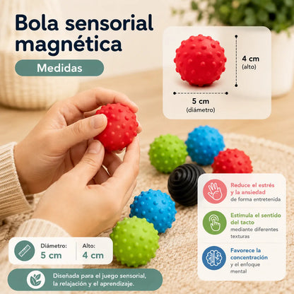 Bolas Sensoriales Magneticas De Silicona Antiestres Juguete Surtido