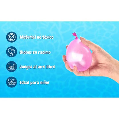 Bombitas De Agua 111 Globos De Colores Más Adaptador Llenado