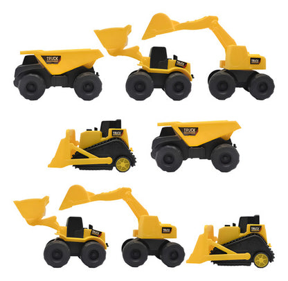 Set 8 Autitos De Construccion Tracción Niños