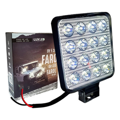 Foco Faenero 16 Led Neblinero Slim 9v-36v 48w Camión Jeep
