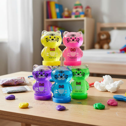 Pack 12 Slime Diseño Tigre Colores Surtidos Juguete Niños