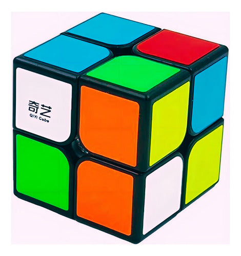 Cubo Mágico 2x2 Qiyi Qidi Color Negro Ideal Para Principiantes Stickerless