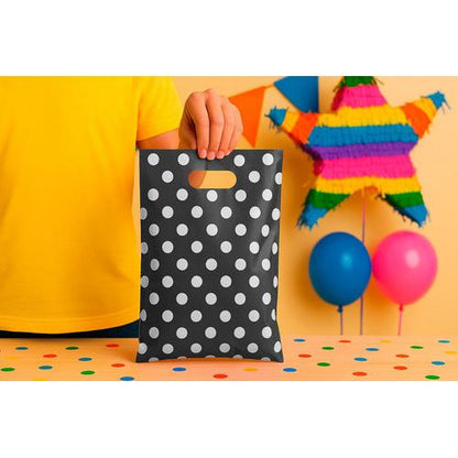 Pack 50 Bolsas Con Lunares Para Cumpleaños 20x30 Cm