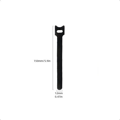 Bridas Amarra Cables Velcro Negro Cinta Pack 100 Individual