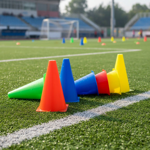 10 Conos De Entrenamiento 23cm Crossfit Deporte/tráfico