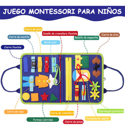Libro Sensoriales Interactivo Montessori Juego Educativo