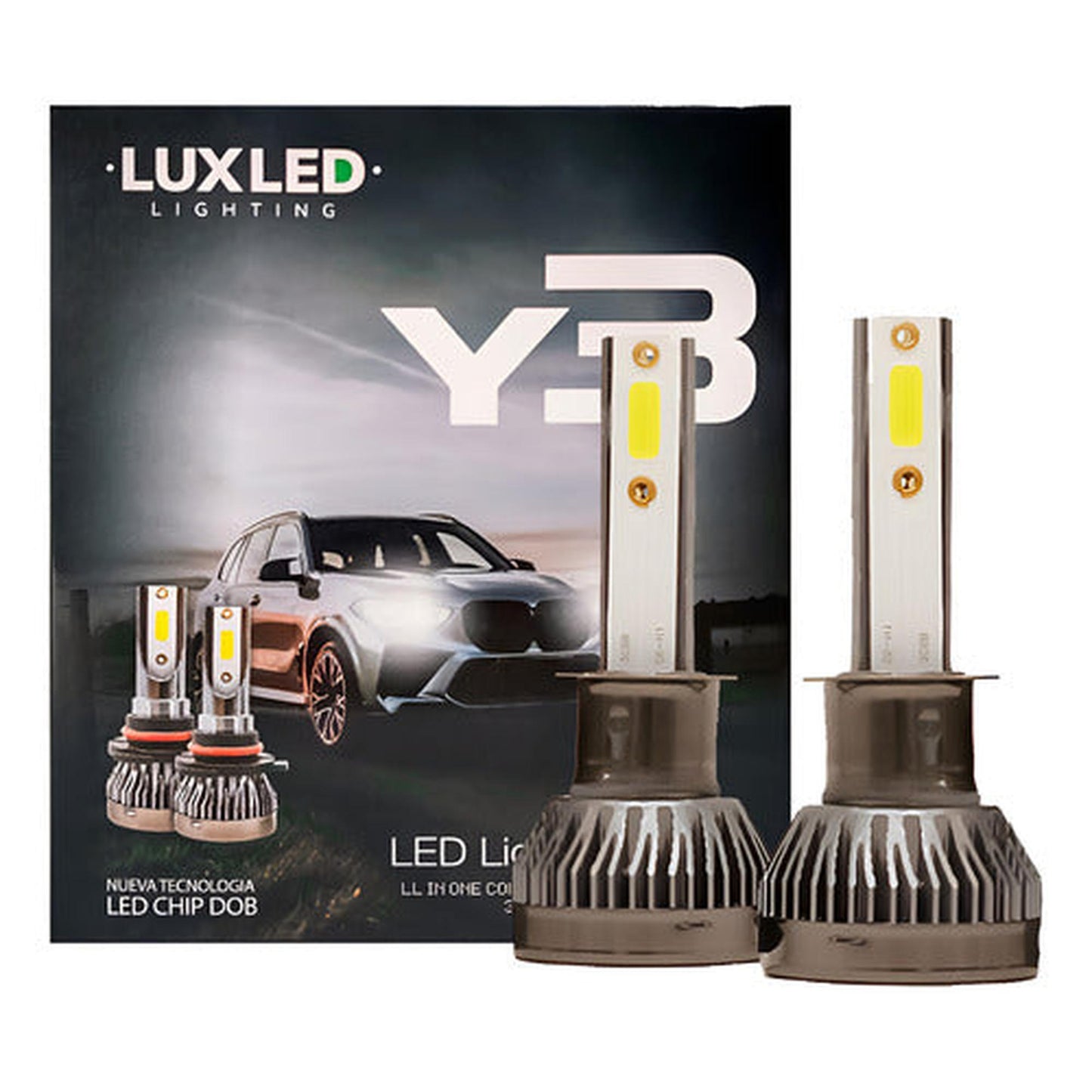 Kit Ampolleta Led Y3 H1 H3 H4 H7 H11 H27 9005 9006 22.000lm