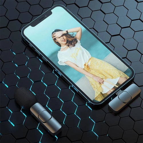 Micrófono Lavalier Solapa Inalámbrico Tipo C Para Celular