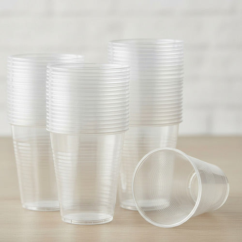 Pack 50 Vasos Plásticos Cumpleaños Transparentes 200ml