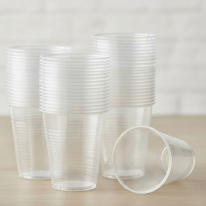 Pack 50 Vasos Plásticos Cumpleaños Transparentes 200ml