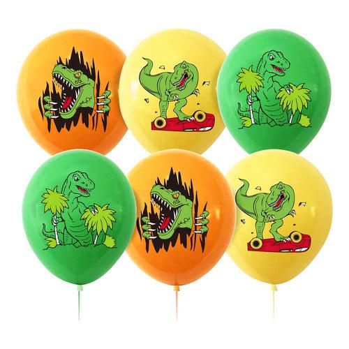 Pack 6 Globos Dinosaurios Grandes Cumpleaños