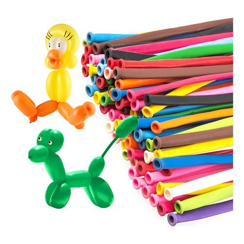 Pack 50 Globos Largos Colores Pastel – Globoflexia y Decoración