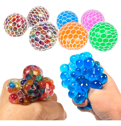 Pack 12 Squishy Malla 4.5 Cms - Juguete Sorpresa Cumpleaños