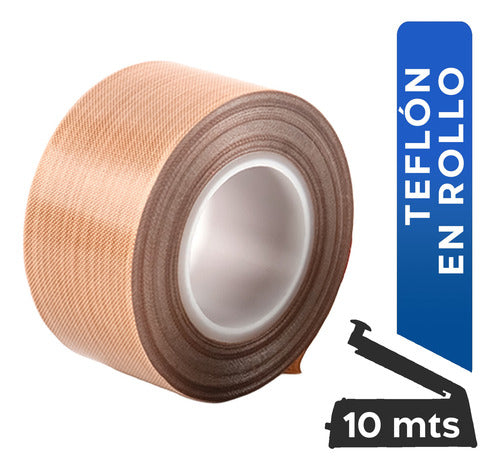 Cinta Rollo Teflón Generica 10m X 30mm Para Selladoras