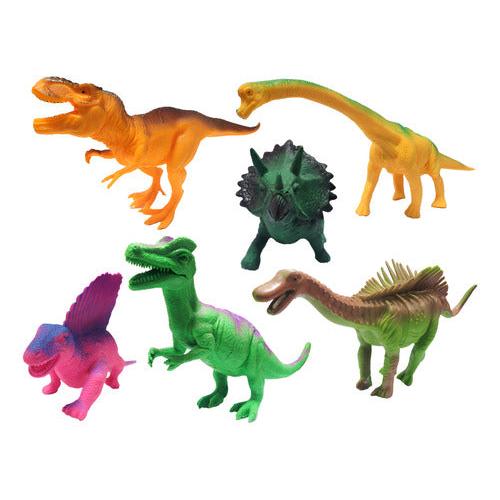 Set 6 Dinosaurios de Juguete para Niños – Figuras de Plástico de Colores