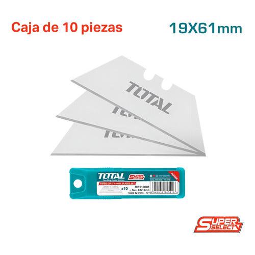 Set Hojas Cuchillo Cartonero Retráctil 10 Pzs Total Tht51900