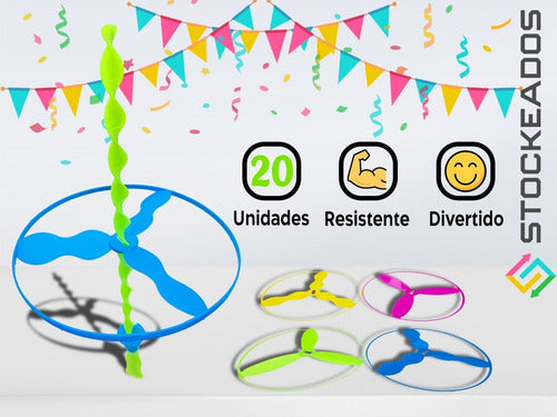 Pack 20 Discos Voladores - Juguete Sorpresa Cumpleaños