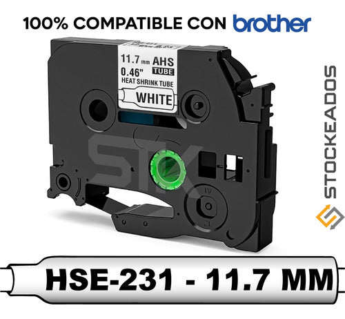 Cinta Termocontraible Alternativa Brother Hse-231 / 631 12mm