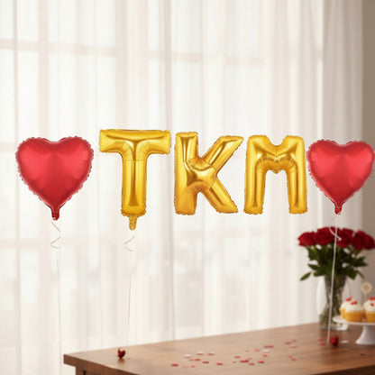 Globos San Valentín Globos Metalizados Tkm + Corazones