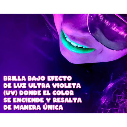 Pack 6 Labiales Labial Fluor Fiesta Neón Colores