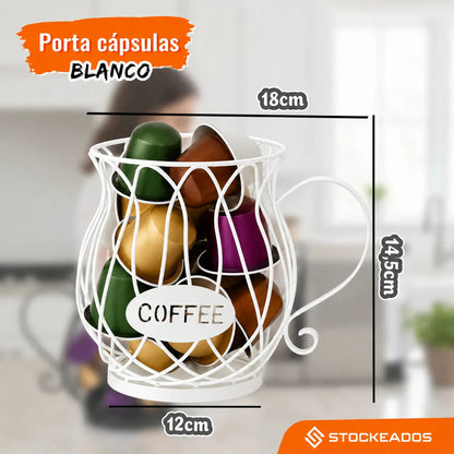 Organizador Porta Cápsulas De Café Multiuso Blanco