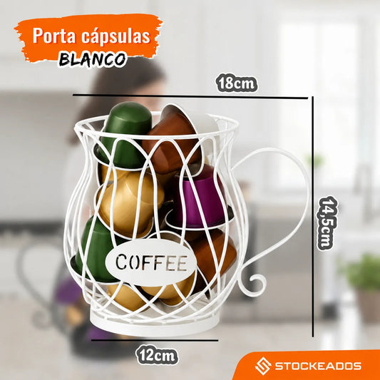 Organizador Porta Cápsulas De Café Multiuso Blanco