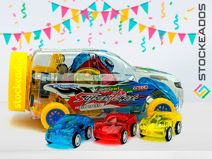 Pack 15 Autitos A Fricción - Juguete Sorpresa Cumpleaños