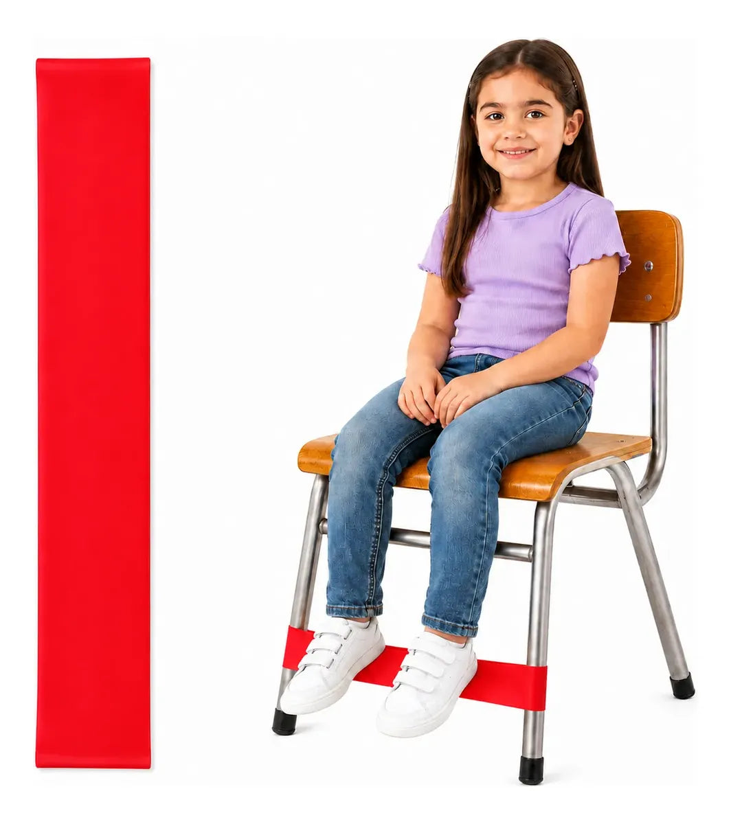 Cinta Banda Rebotadora Para Silla Hiperactividad Niños Tea Rojo