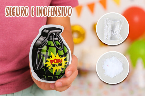 Pack 40 Bombas Granadas Explotan Sonido Sorpresas Cumpleaños