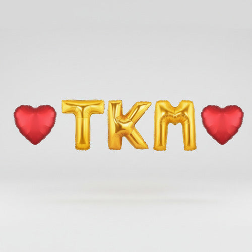 Globos San Valentín Globos Metalizados Tkm + Corazones