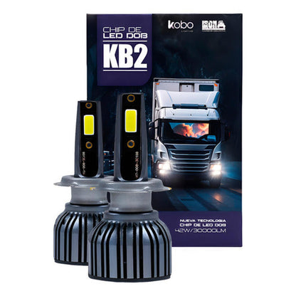 Kit Ampolletas Turbo Led Kb2 H1 H4 H7 H11 9005 9006 30.000lm 12v -24v
